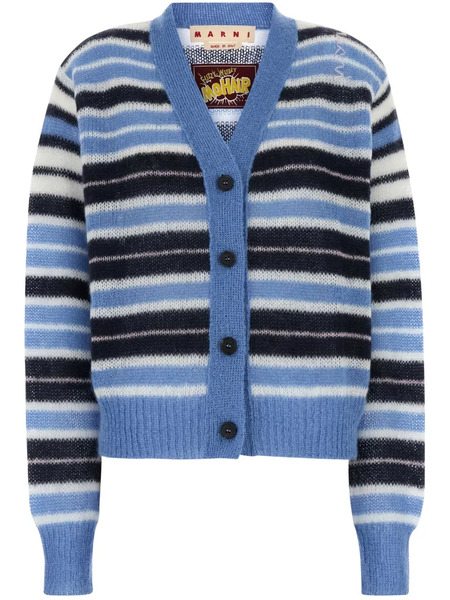  Marni Mohair Cardigan - Blue 