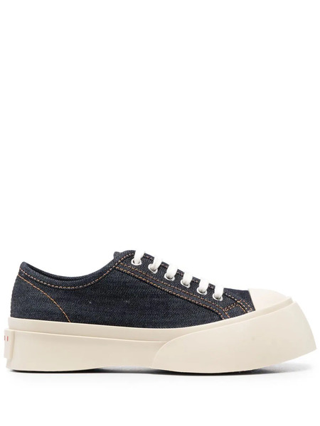  Marni Pablo Denim Lace-up Sneakers - Blue 