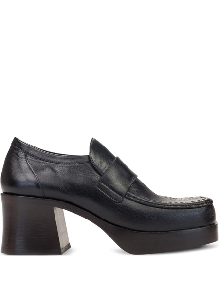 Marni Pierced Platform Loafers - Black 