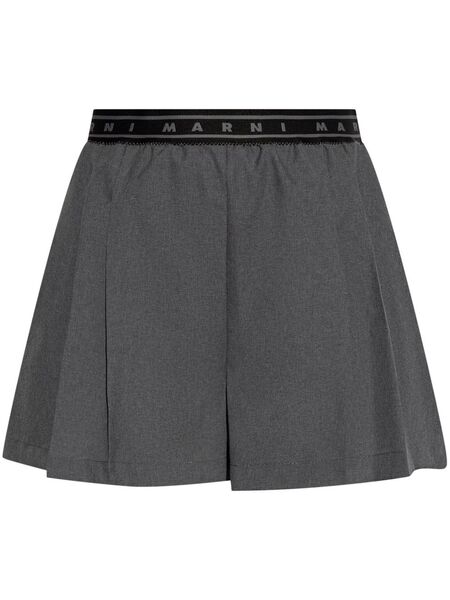  Marni Pleated Shorts - Grey 