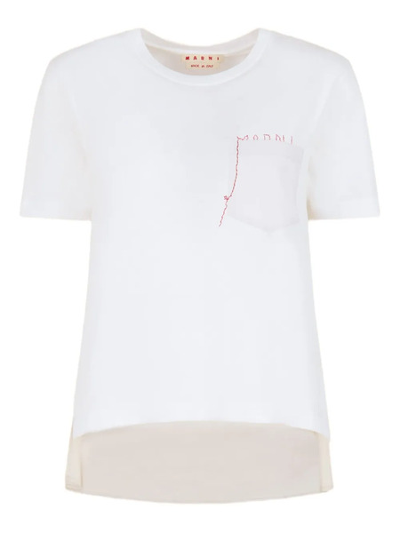  Marni Pocket Logo T-shirt - White 