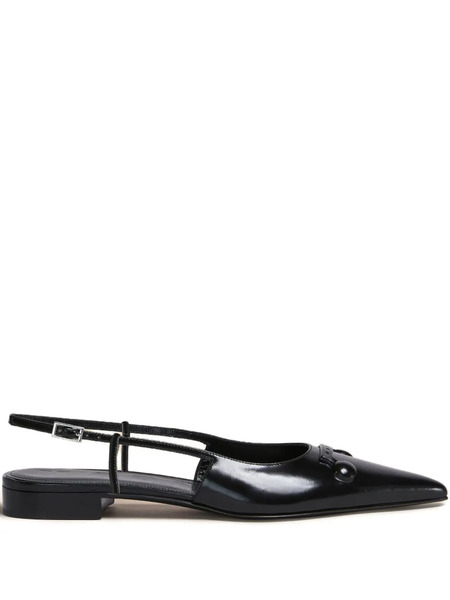  Marni Pointed-toe Slingback Sandals - Black 