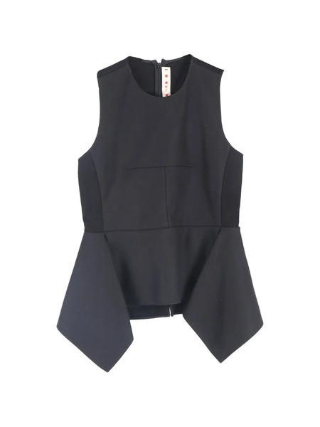  Marni Pre-owned Peplum Sleeveless Top - Black 