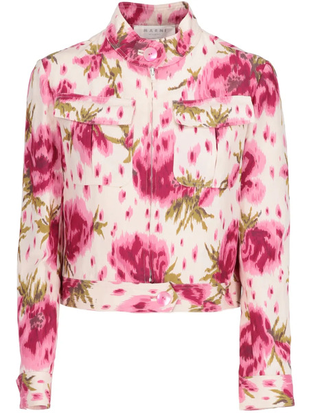  Marni Pre-owned 2000s Floral-print Jacket - White 