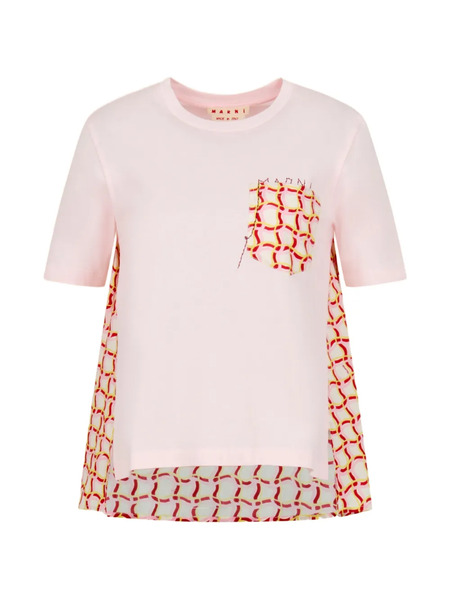 Marni Printed Pocket Back T-shirt - Pink 