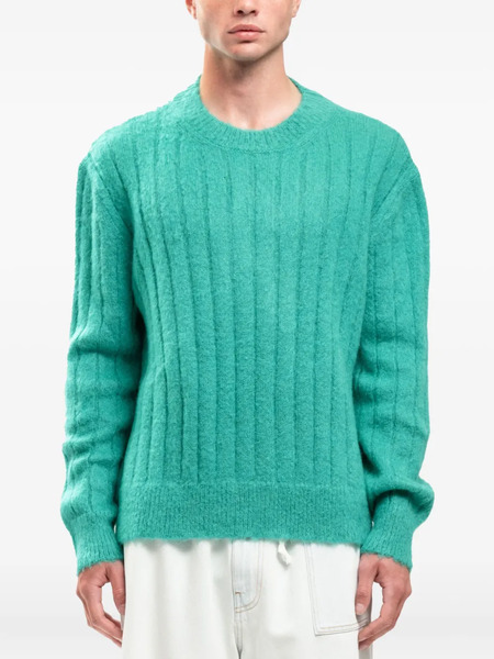  Marni Ribbed Fuzzy Sweater - Green 