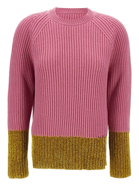  Marni Ribbed Panelled Sweater - Pink 