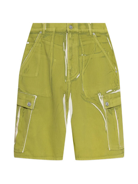  Marni Screen-print Cargo Shorts - Green 