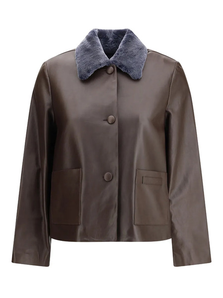  Marni Shearling-collar Jacket - Brown 