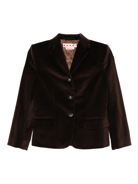  Marni Single-breasted Blazer - Brown 