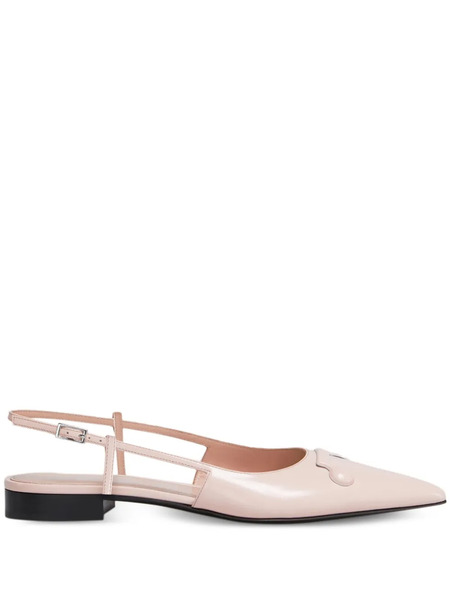  Marni Slingback Pointed-toe Flats - Pink 
