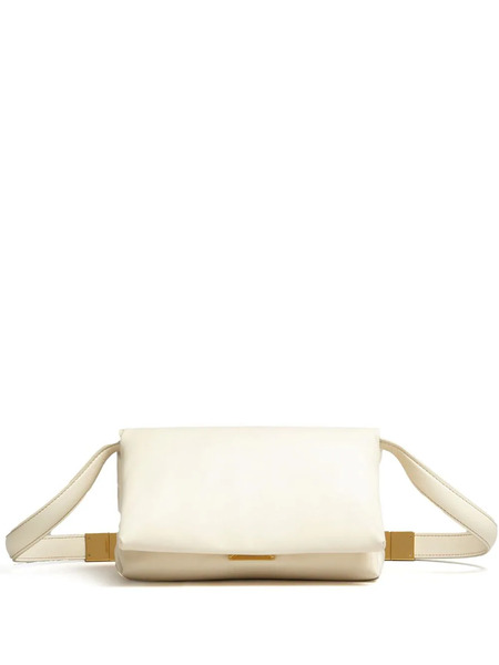  Marni Small Prisma Leather Shoulder Bag - Neutrals 