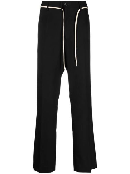  Marni Straight-leg Wool Trousers - Black 