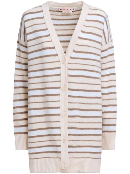  Marni Striped Cardigan - Neutrals 