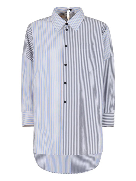  Marni Striped Cotton Shirt - Grey 