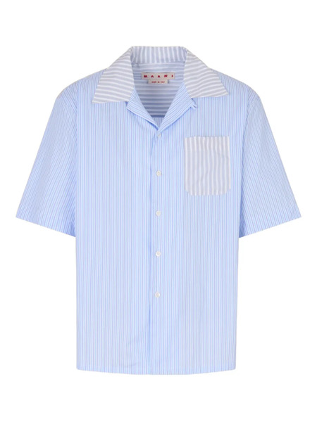  Marni Striped-pattern Shirt - Blue 