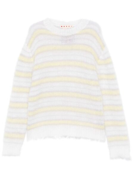  Marni Striped Sweater - White 