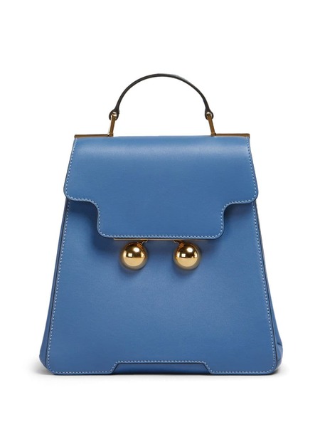  Marni Trunkaroo Leather Backpack - Blue 