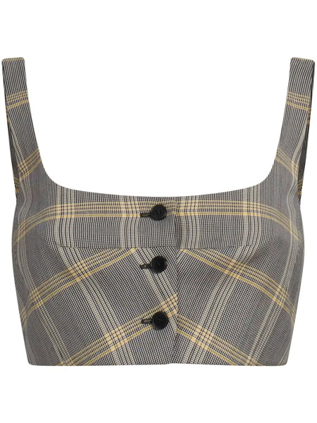  Marni Virgin Wool-blend Cropped Top - Grey 