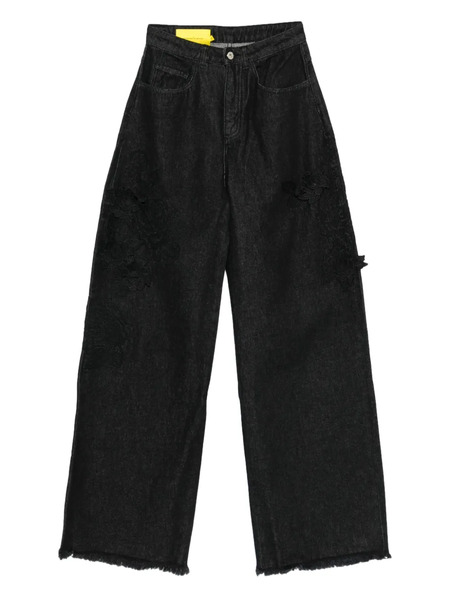  Marques'almeida Embellished Frayed Jeans - Black 