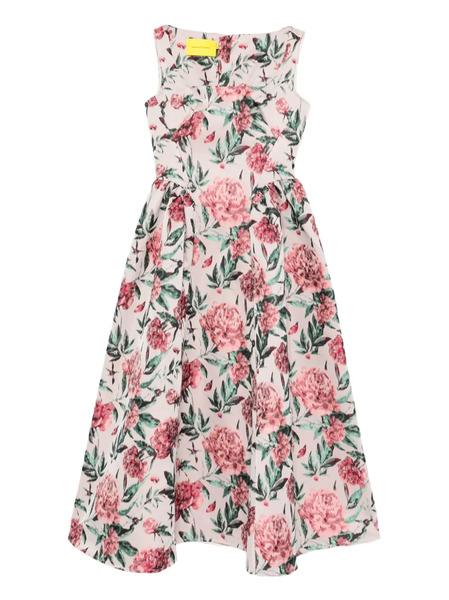 Marques'almeida Floral Midi Dress - Neutrals 