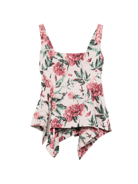  Marques'almeida Peplum Brocade Corset Top - Pink 