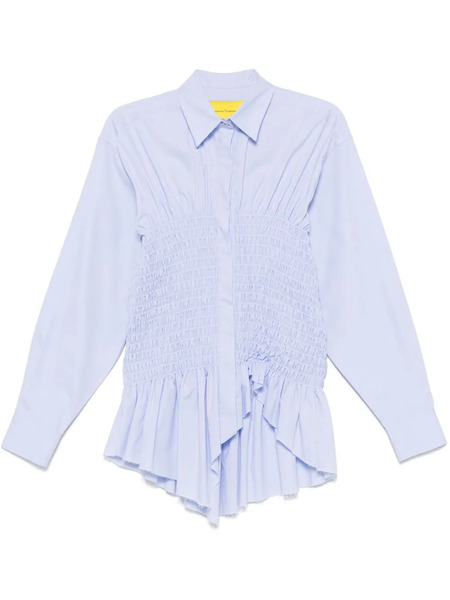  Marques'almeida Smocked Shirt - Blue 