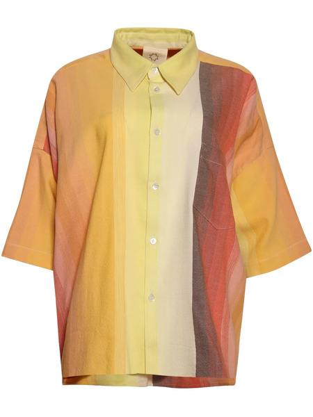  Marrakshi Life The Short Sleeve Oversized Shirt - Yellow 