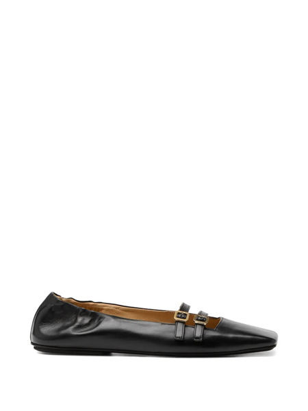  Marsèll Buckle-strap Ballet Flats - Black 