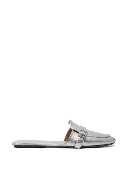  Marsèll Buckle-strap Metallic Mules - Silver 