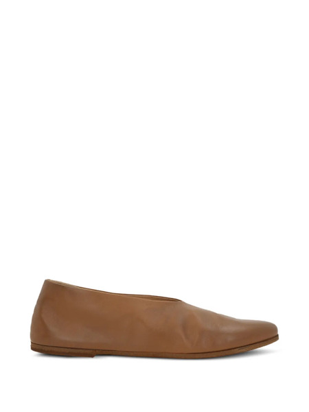  Marsèll Leather Ballet Flats - Brown 