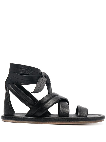  Marsèll Leather Gladiator Sandals - Black 