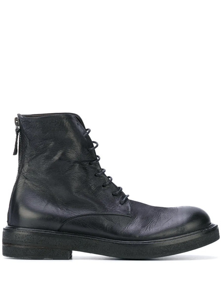  Marsèll Parrucca Leather Combat Boots - Black 
