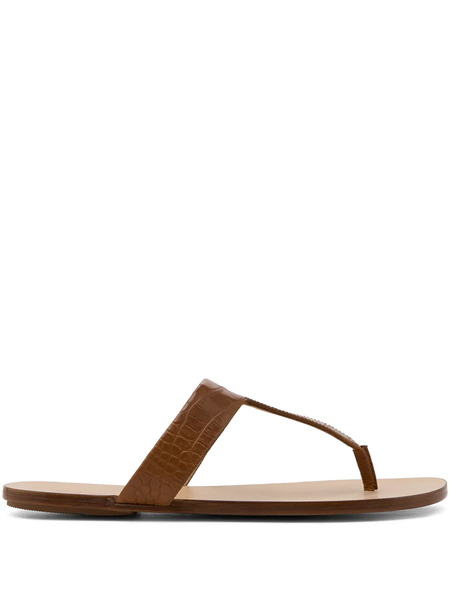  Marsèll Sottile Croc-effect T-bar Sandals - Brown 