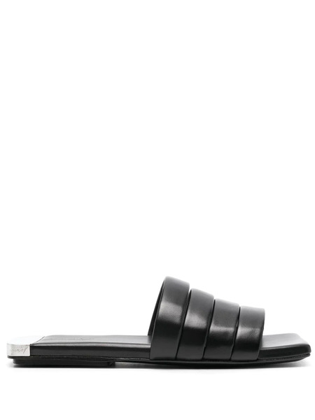  Marsèll Strappy Flat Leather Sandals - Black 
