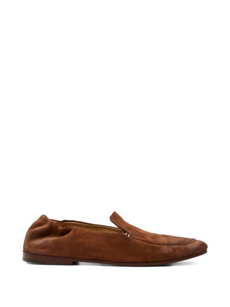  Marsèll Suede Gathered Loafers - Brown 