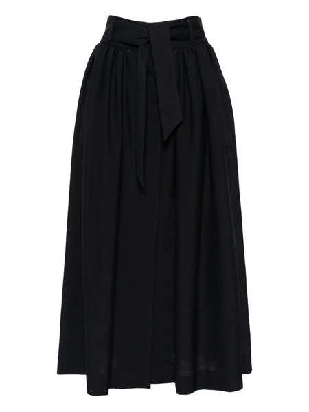  Martin Grant Wool Slit Skirt - Blue 