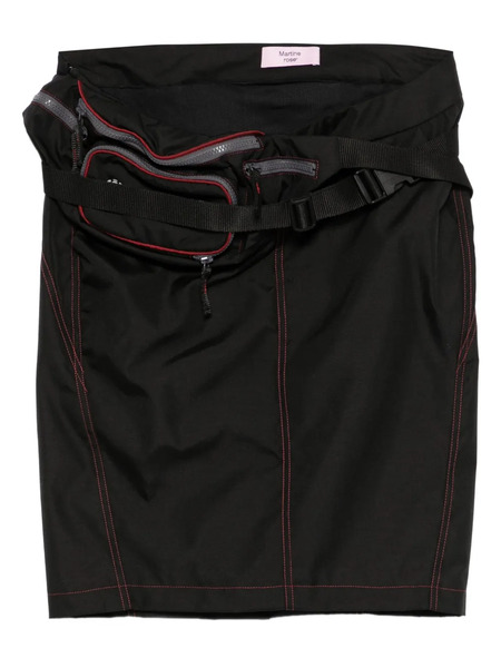  Martine Rose Bumbag Topstitching Skirt - Black 
