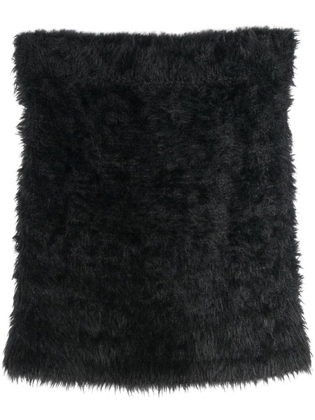  Martine Rose Hairy Brushed Miniskirt - Black 