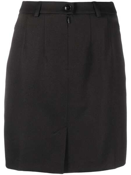 Martine Rose High-waisted Logo-patch Skirt - Black 