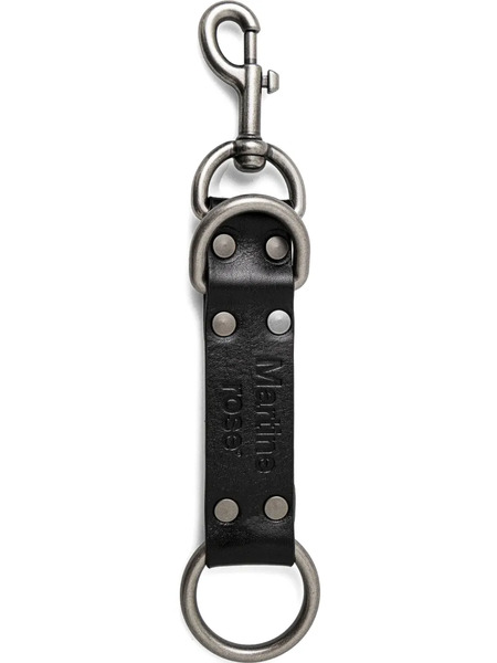  Martine Rose Leather Keyring - Black 