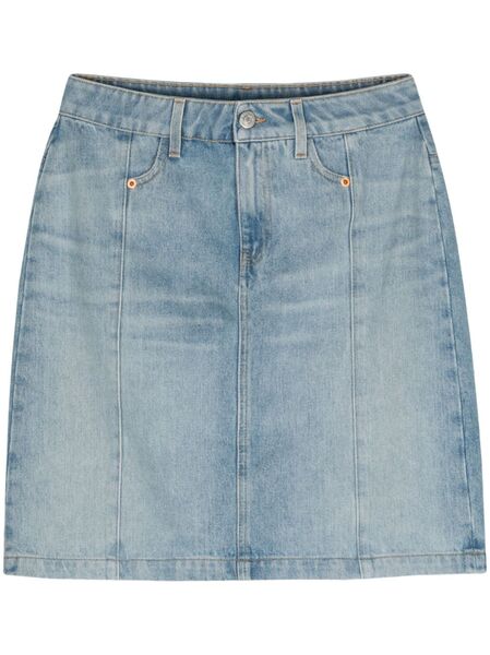  Martine Rose Narrow Denim Miniskirt - Blue 