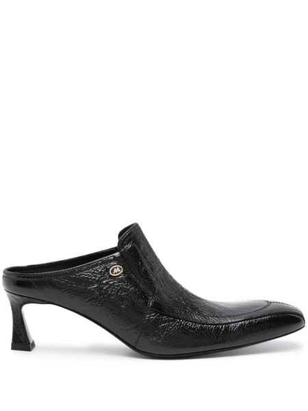  Martine Rose Snout 65mm Leather Mules - Blue 