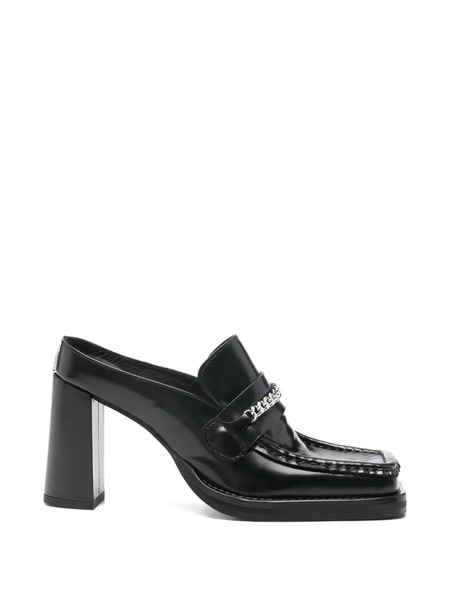  Martine Rose Square-toe Chain Mules - Black 