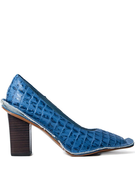  Martine Rose X Clarks 80mm Leather Pumps - Blue 