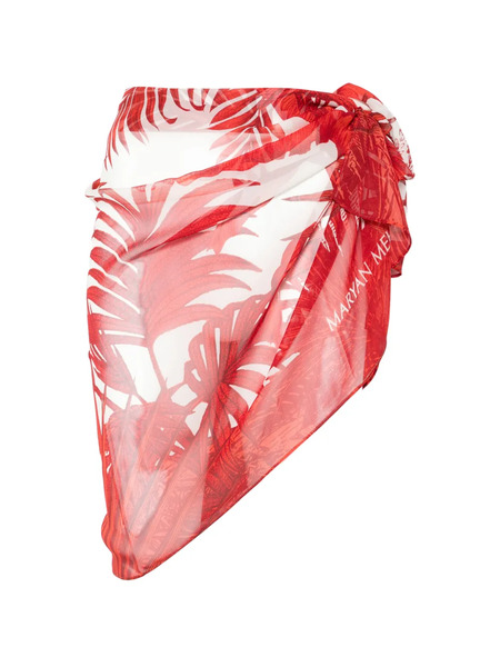  Maryan Mehlhorn Floral-print Sarong - Neutrals 