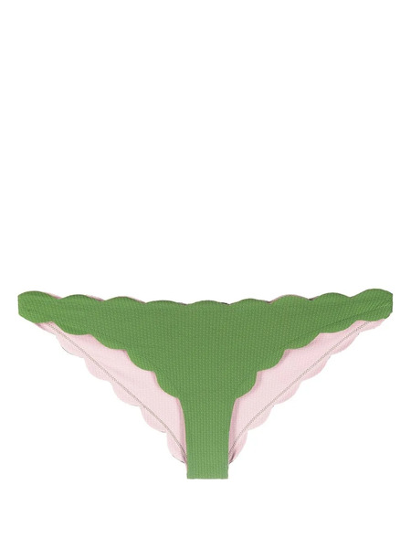  Marysia Scallop-edge Bikini Bottoms - Green 