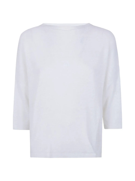 Ma'ry'ya Drop-shoulder Sweater - White 