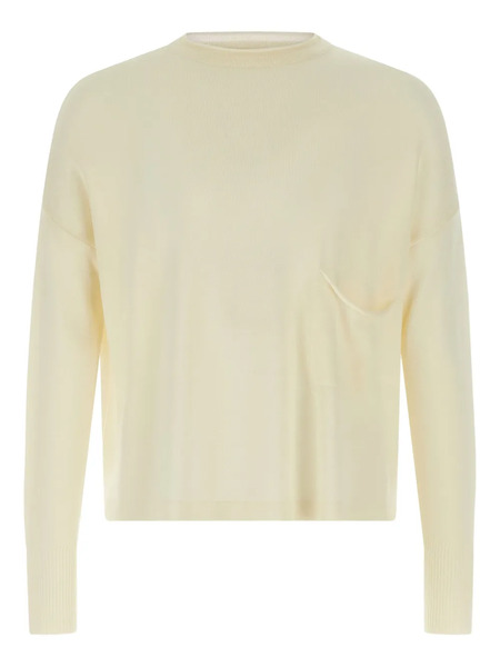  Ma'ry'ya Pocket Round-neck Sweater - Neutrals 