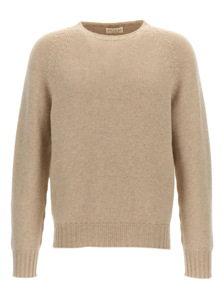  Ma'ry'ya Raglan-sleeve Wool Sweater - Neutrals 